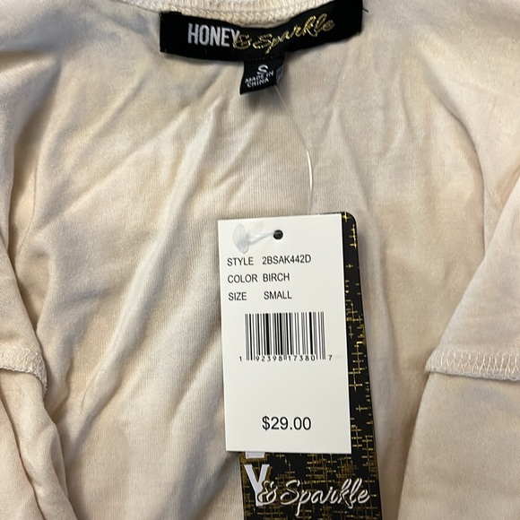 Honey & Sparkle bodysuit top with cross strap back detail - NWT - Picture 3 of 3